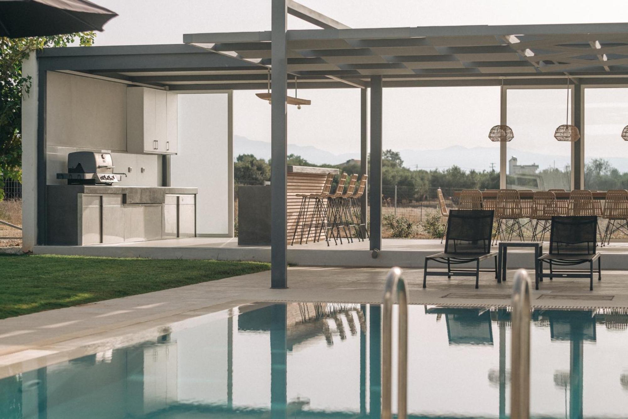 Helios A Modern Large Villa With Private Pool Set In A Quiet Location Stavrós Exterior foto
